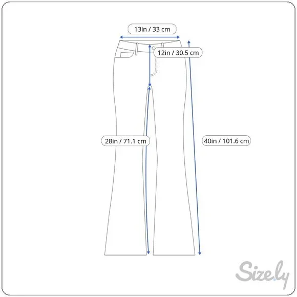 FREE PEOPLE / We The Free Jayde Hi Rise Flare Black Gold Size 28 NWOT - Picture 8 of 8